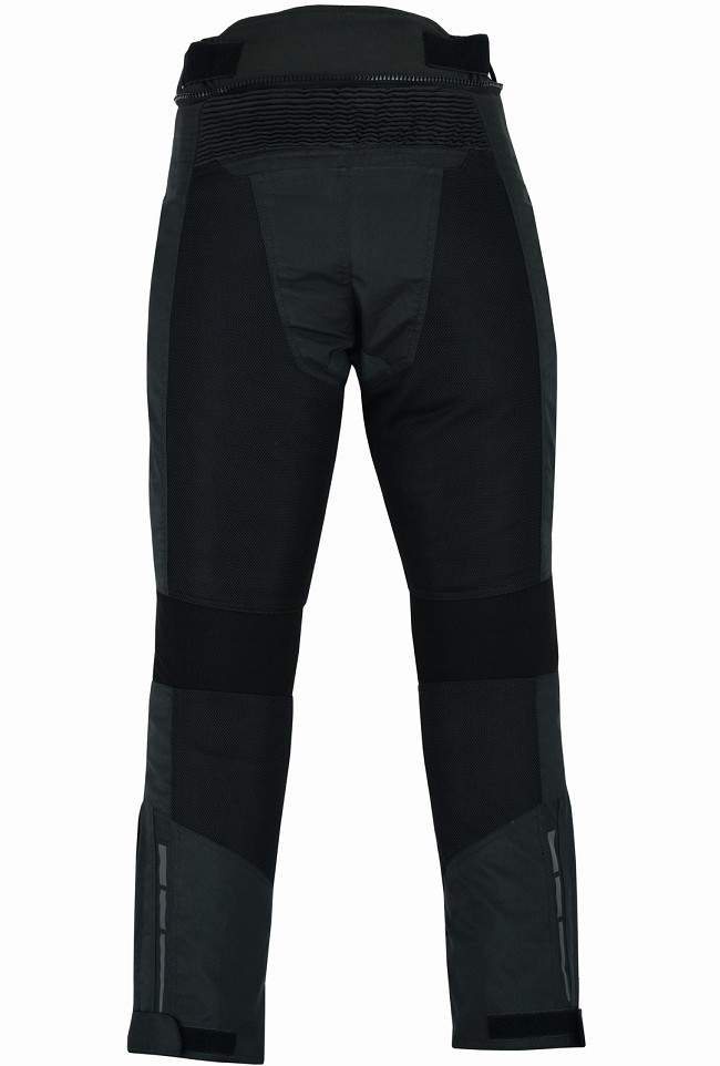 PANTALON DE MOTO PERFORADO DE VERANO UNISEX CON FORRO IMPERMEABLE EXTRAIBLE  Y PROTECCIONES CE