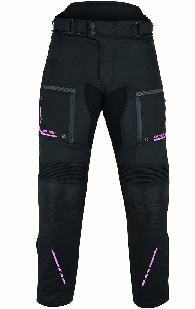 PANTALON DE MOTO MUJER CUATRO ESTACIONES 4SEASON, TRICAPA IMPERMEABLE Y  TRANSPIRABLE