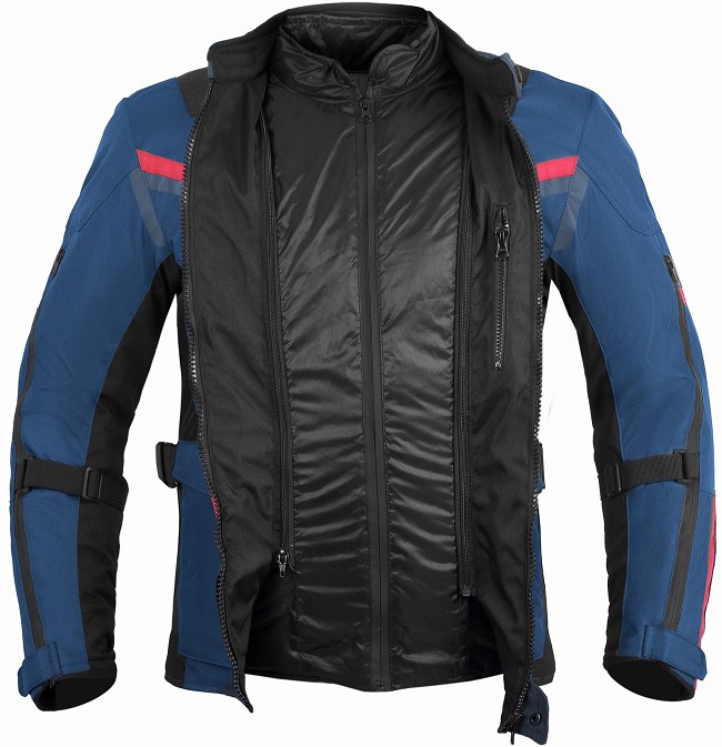 CHAQUETA 3/4 UNISEX DE MOTO EN TEXTIL, IMPERMEABLE, TRANSPIRABLE Y TÉRMICO CON PROTECCIONES C.E. CHAQUETA 3/4 UNISEX DE MOTO EN TEXTIL, IMPERMEABLE, TRANSPIRABLE Y TÉRMICO CON PROTECCIONES C.E.