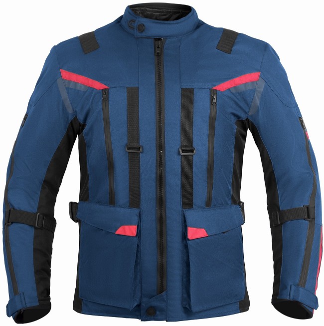 CHAQUETA 3/4 UNISEX DE MOTO EN TEXTIL, IMPERMEABLE, TRANSPIRABLE Y TÉRMICO CON PROTECCIONES C.E. CHAQUETA 3/4 UNISEX DE MOTO EN TEXTIL, IMPERMEABLE, TRANSPIRABLE Y TÉRMICO CON PROTECCIONES C.E.