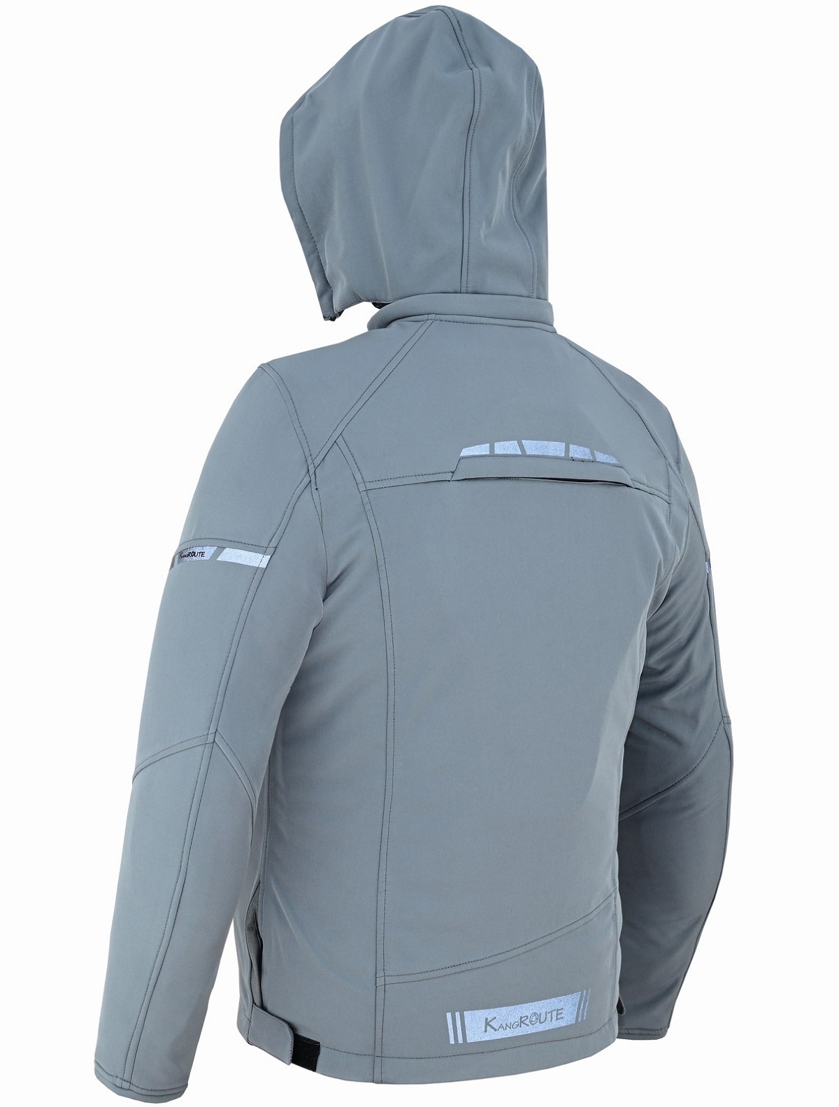 CHAQUETA DE MOTO UNISEX EN TEJIDO SOFTSHELL, NEOPRENO IMPERMEABLE, TÉRMICO Y PROTECTORES C.E.