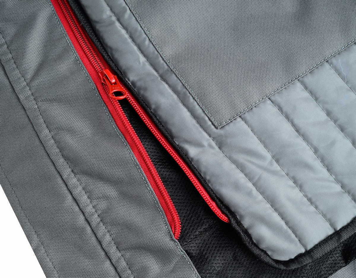 CHAQUETA DE MOTO UNISEX EN TEJIDO SOFTSHELL, NEOPRENO IMPERMEABLE, TÉRMICO Y PROTECTORES C.E.