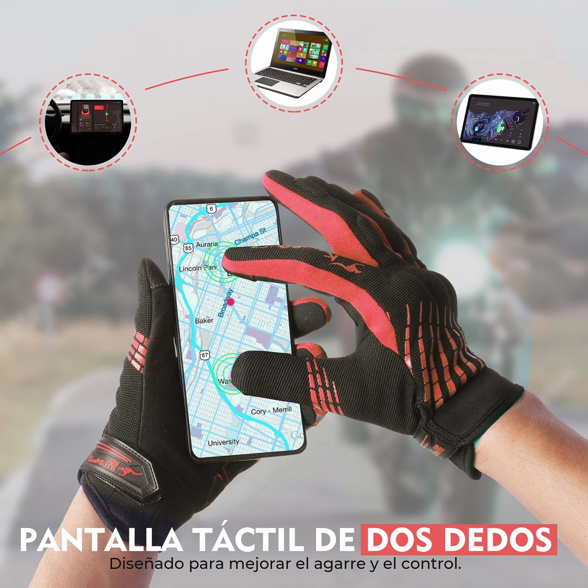 GUANTES DE MOTO LIGEROS CONFECCIONADOS EN TEJIDO ELASTICO, TRANSPIRABLE Y RESISTENTE CON PROTECCIONES PARA VERANO GUANTES DE MOTO LIGEROS CONFECCIONADOS EN TEJIDO ELASTICO, TRANSPIRABLE Y RESISTENTE CON PROTECCIONES PARA VERANO