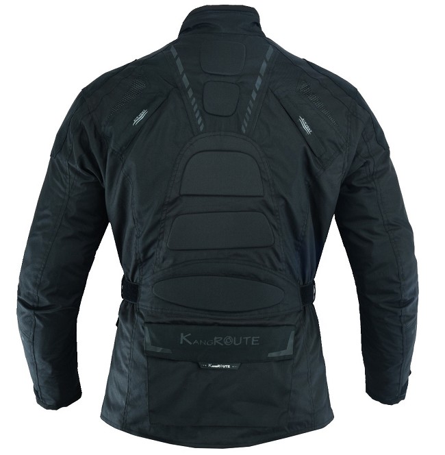 CHAQUETA DE MOTO 3/4 EN CORDURA CON PROTECCIONES C.E., IMPERMEABLE, UNISEX