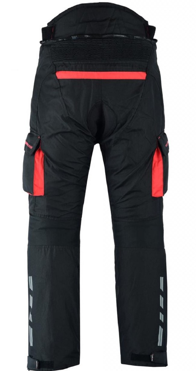 PANTALON DE MOTO EN CORDURA IMPERMEABLE, CORTAVIENTO Y PROTECCIONES CE