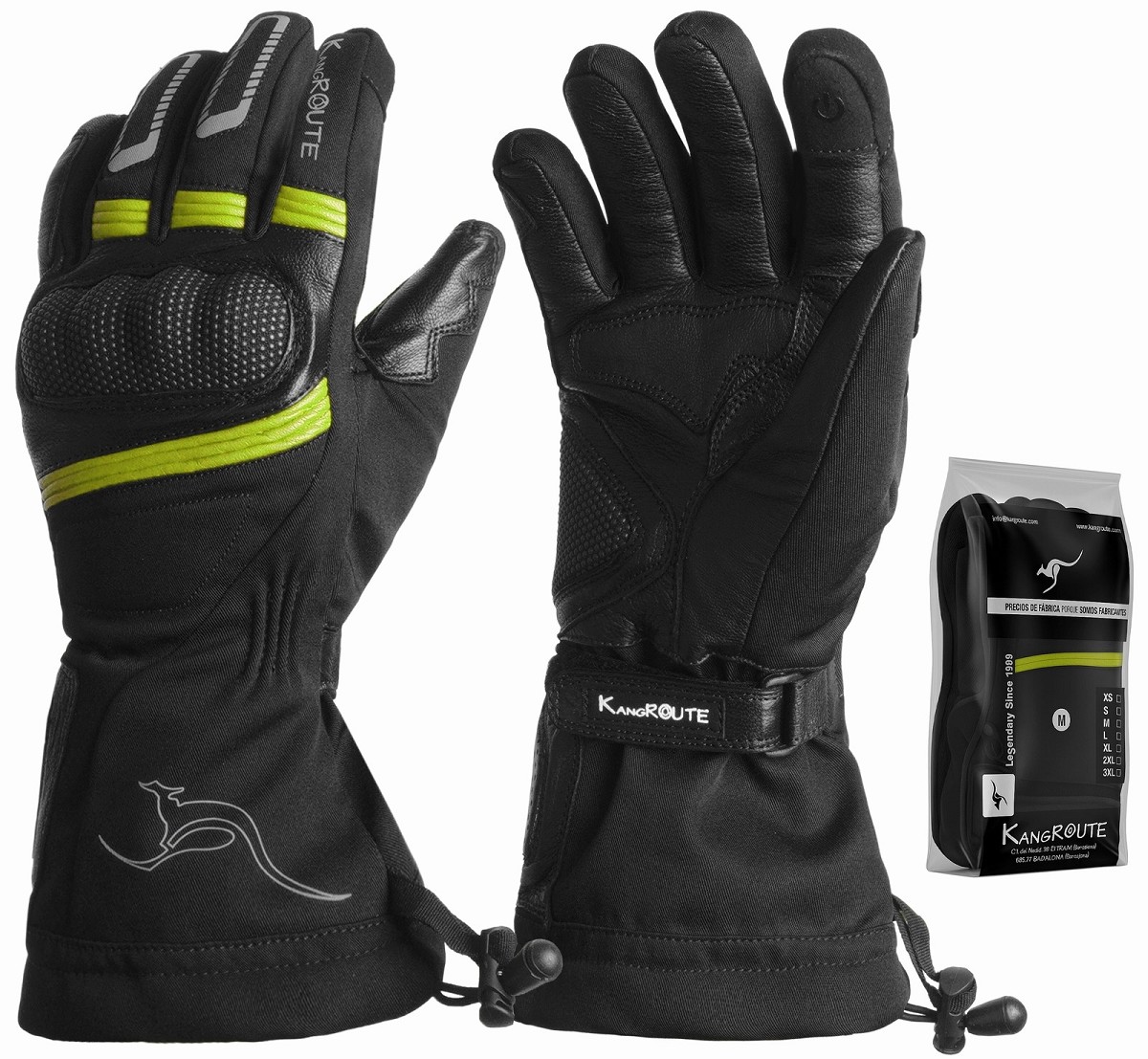 GUANTES DE MOTO INVERNALES DE PUÑO LARGO CON MEMBRANA IMPERMEABLE Y TÉRMICOS. GUANTES DE MOTO INVERNALES DE PUÑO LARGO CON MEMBRANA IMPERMEABLE Y TÉRMICOS.