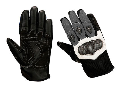 GUANTES DE PIEL CON CARBONO KEVLAR PARA EL VERANO