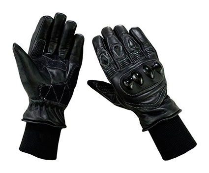 GUANTES DE MOTO EN PIEL CON PROTECCIONES, 100% IMPERMEABLES