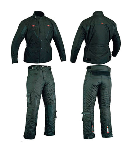 TRAJE PARA MOTORISTAS FABRICADO EN CORDURA CON PROTECCIONES CE