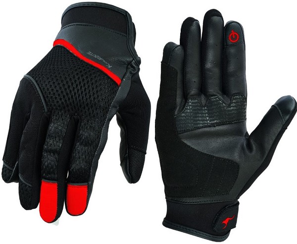 GUANTES DE MOTO EN PIEL Y MALLA PARA VERANO CON PROTECCIONES