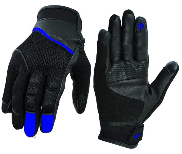 GUANTES DE MOTO EN PIEL Y MALLA PARA VERANO CON PROTECCIONES