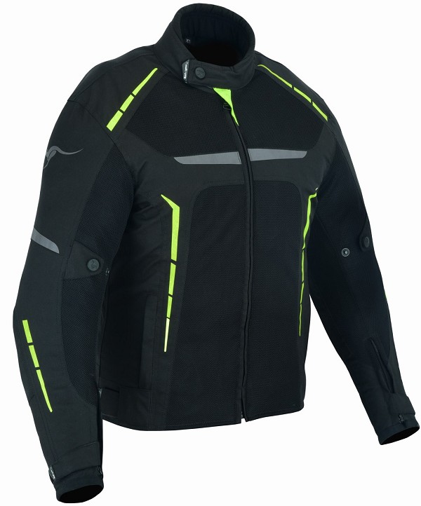 CHAQUETA DE VERANO PARA MOTORISTAS, CE PROTECCIONES CON FORRO IMPERMEABLE Y EXTRAIBLE