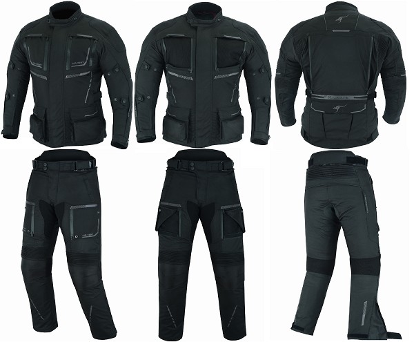 TRAJE DE MOTO 4 ESTACIONES DE DOS PIEZAS, CHAQUETA Y PANTALÓN TRICAPA