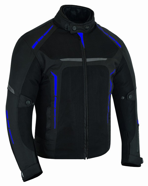 CHAQUETA DE MOTO PERFORADA DE VERANO CON FORRO IMERMEABLE Y EXTRAIBLE CON PROTECCIONES CE. UNISEX