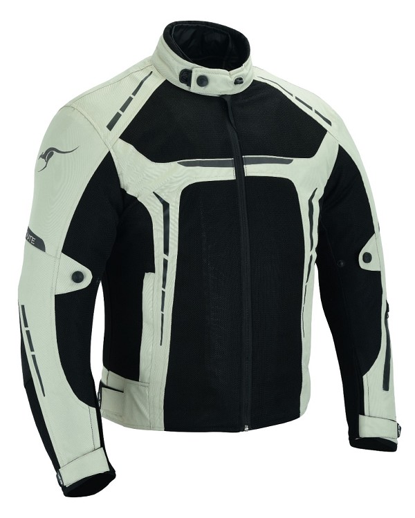 CHAQUETA DE MOTO PERFORADA DE VERANO CON FORRO IMERMEABLE Y EXTRAIBLE CON PROTECCIONES CE. UNISEX