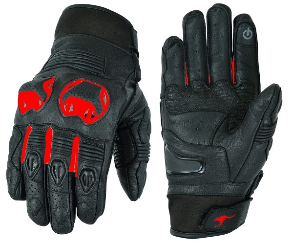 GUANTES DE MOTO EN PIEL ANILINA CON PROTECCIONES TPU