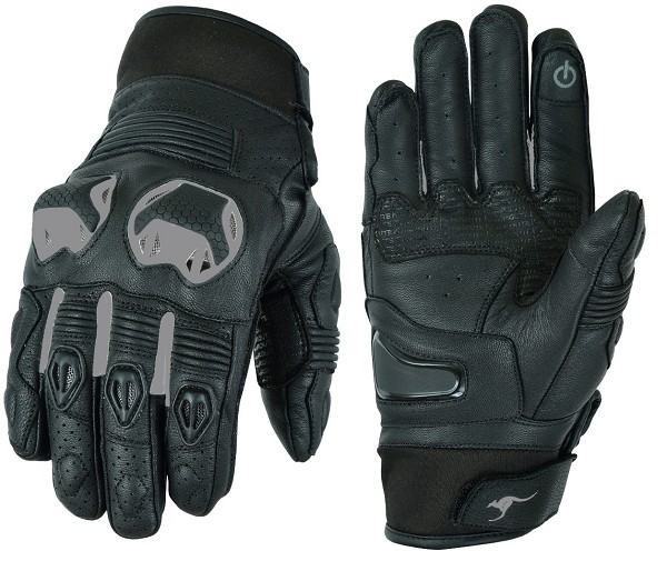 GUANTES DE MOTO EN PIEL ANILINA CON PROTECCIONES TPU