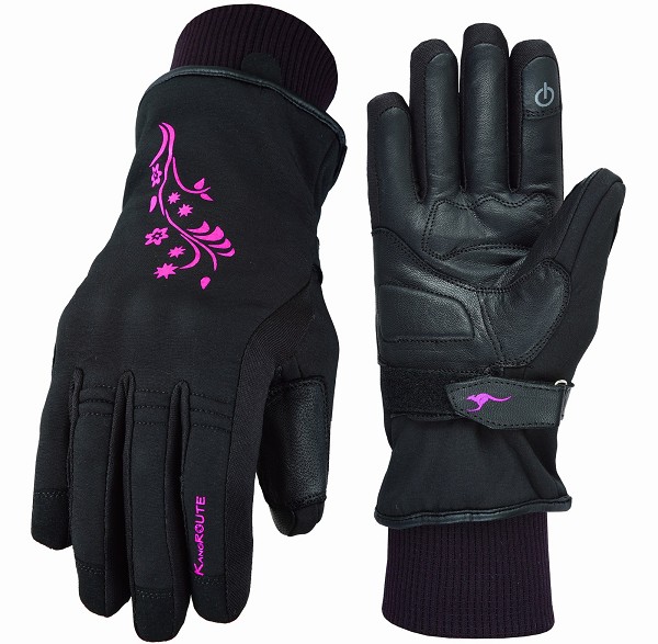 Guante moto invierno mujer Lady1 fucsia – URA Moto