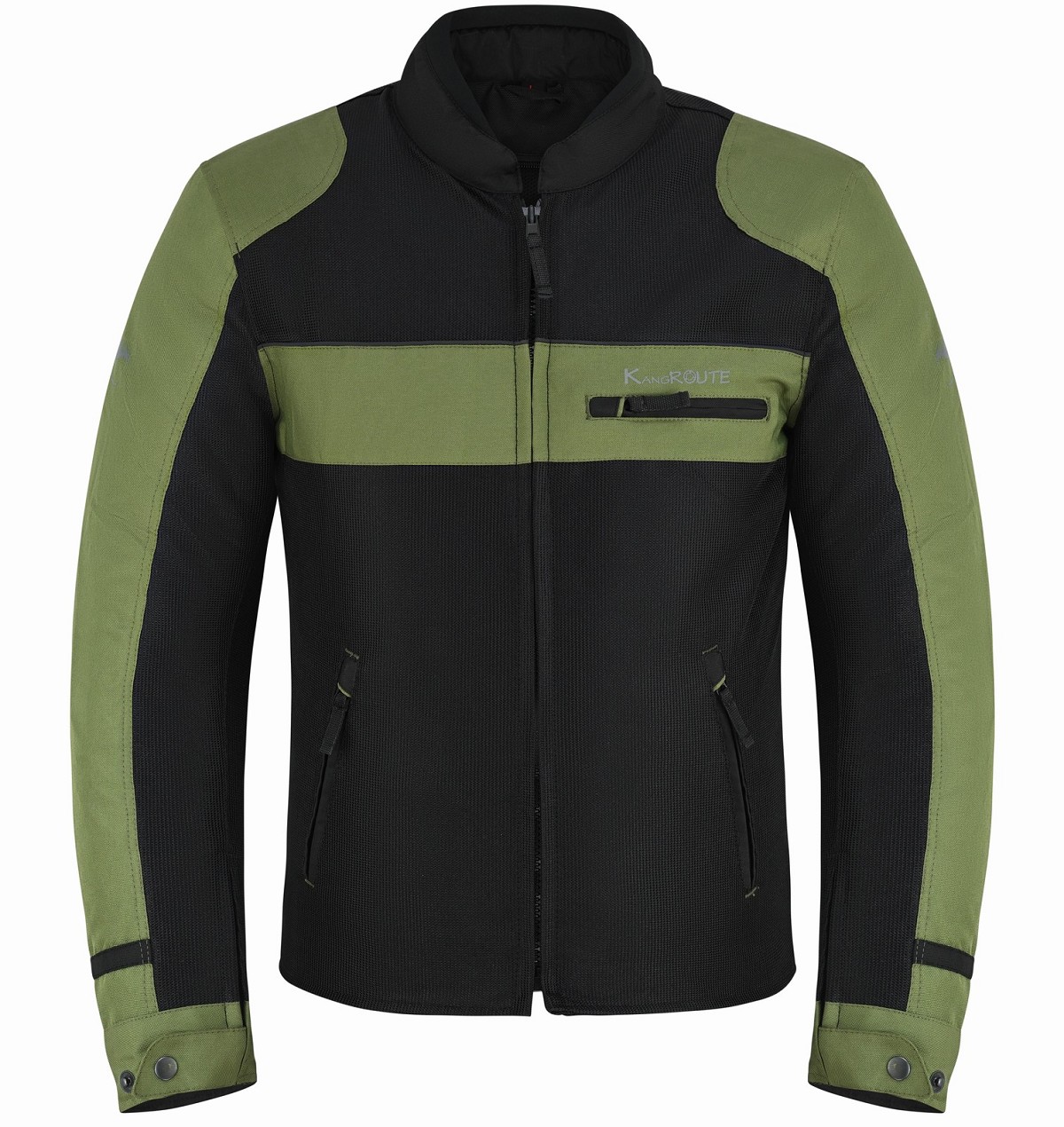 CHAQUETA DE MOTO PARA VERANO, PERFORADA, CON PROTECCIONES CE Y FORRO IMPERMEABLE DESMONTABLE. CERTIFICACI&Oacute;N CE CLASE AA.