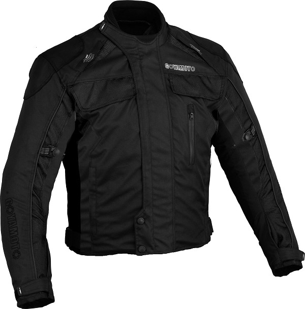 CHAQUETA DE MOTO EN CORDURA UNISEX, IMPERMEABLE Y PROTECCIONES CE