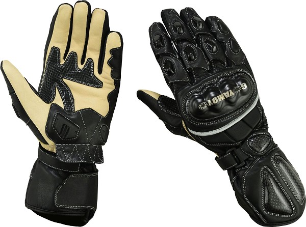 GUANTES DE PIEL MOTO RACING CON ALTA PROTECCIÓN