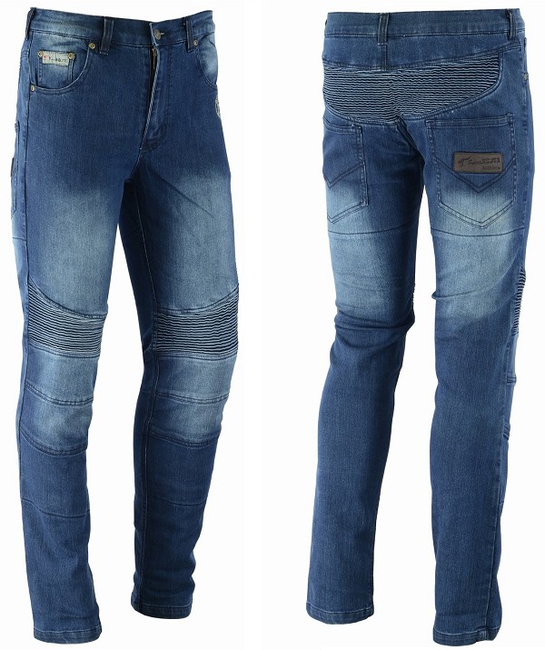 Town | Pantalón Vaquero de Moto con Forro Kevlar de Máxima Protección |  Pantalón Hombre con Protectores Desmontables - Denim Homologado