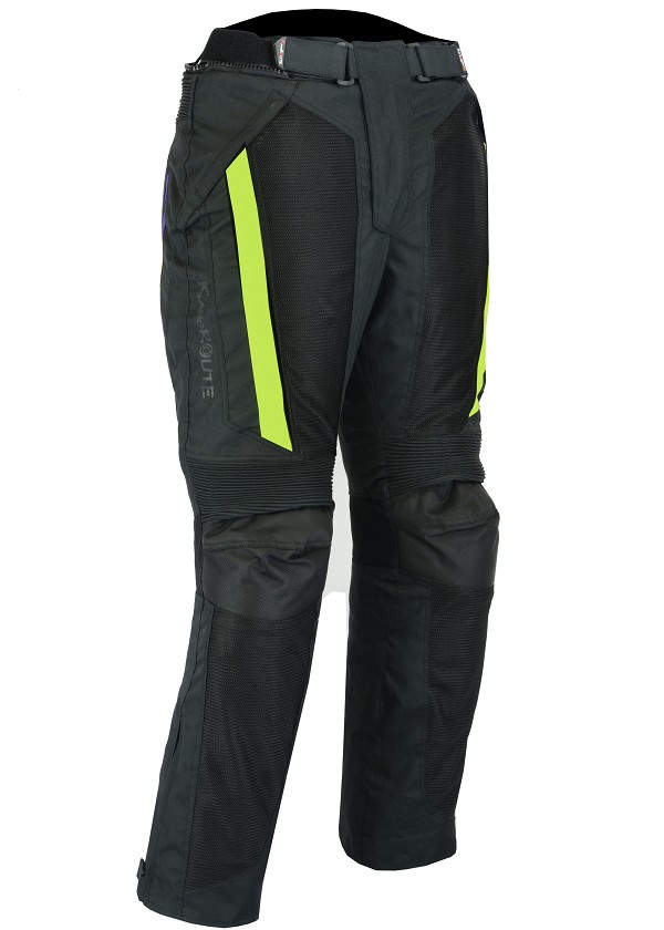 PANTALON DE MOTO PERFORADO EN CORDURA CON FORRO IMPERMEABLE