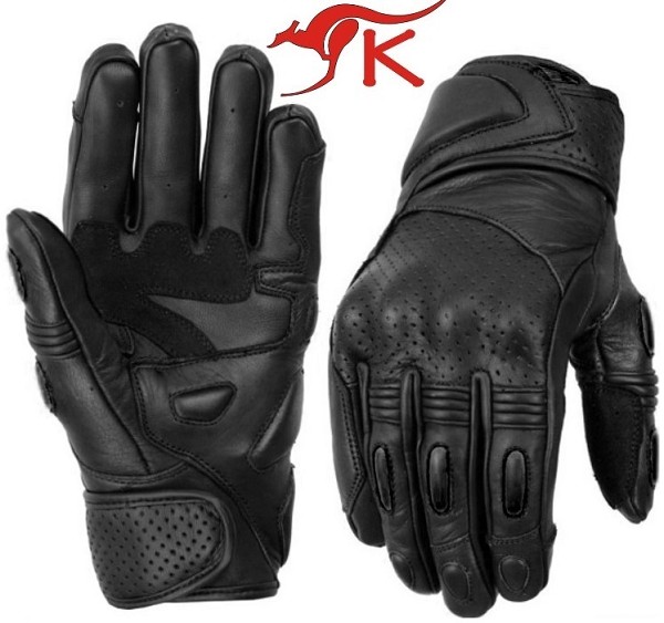 GUANTES DE CUERO CON PROTECCIONES PARA CHICAS MOTERAS