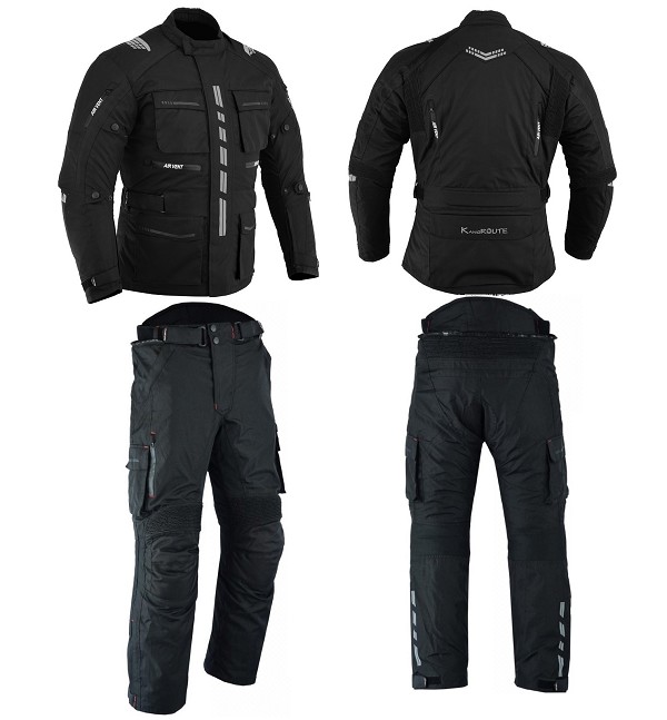 TRAJE DE CORDURA PARA MOTORISTAS EN DOS PIEZAS, IMPERMEABLE UNISEX