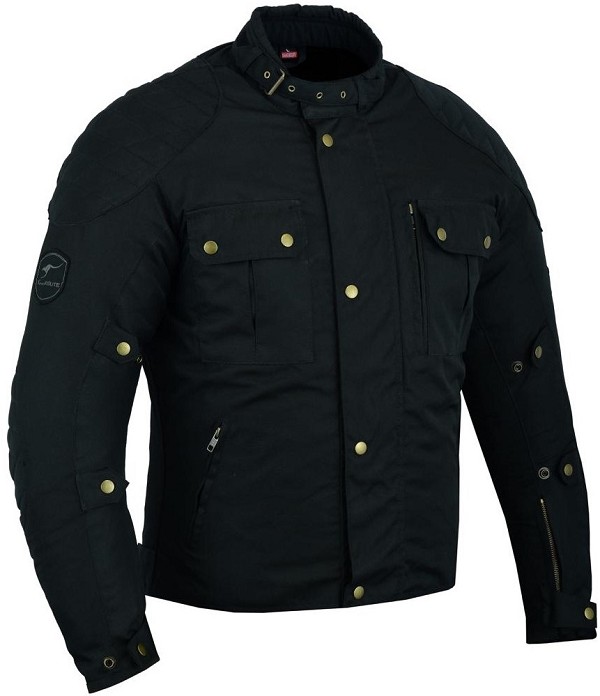 CHAQUETA URBANA DE MOTO UNISEX EN TEXTIL IMPERMEABL, TÉRMICO CON PROTECCIONES C.E.