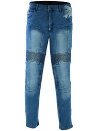 PANTALÓN VAQUERO FLEXIBLE UNISEX CON REFUERZOS DE KEVLAR FORRADO COMPLETO Y PROTECCIONES C.E. DESMONTABLE