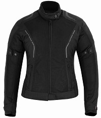 CHAQUETA DE VERANO PARA CHICAS MOTERAS CON PROTECCIONES C.E. Y FORRO IMPERMEABLE EXTRAIBLE