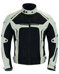 CHAQUETA DE MOTO PERFORADA DE VERANO CON FORRO IMERMEABLE Y EXTRAIBLE CON PROTECCIONES CE. UNISEX
