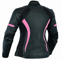 CHAQUETA DE MOTO EN CUERO PARA CHICAS CON PROTECTORES C.E