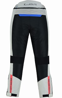 PANTALON DE MOTO PERFORADO DE VERANO CON FORRO IMPERMEABLE EXTRAIBLE, UNISEX Y PROTECCIONES C.E.