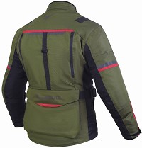 CHAQUETA 3/4 UNISEX DE MOTO EN TEXTIL, IMPERMEABLE, TRANSPIRABLE Y TÉRMICO CON PROTECCIONES C.E.