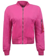 CAZADORA DE MOTO BOMBER MUJER EN 100% NAYLON, IMPERMEABLE, TRANSPIRABLE Y TÉRMICO CON PROTECTORES C.E. EN 1621 NIVEL 2