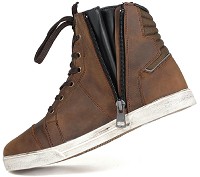 ZAPATILLAS MOTO URBANO EN PIEL CON PROTECCIONES Y HOMOLOGACIÓN CE Y EPI