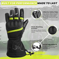 GUANTES DE MOTO INVERNALES DE PUÑO LARGO CON MEMBRANA IMPERMEABLE Y TÉRMICOS.