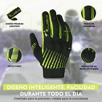 GUANTES DE MOTO LIGEROS CONFECCIONADOS EN TEJIDO TRANSPIRABLE Y RESISTENTE CON PROTECCIONES PARA VERANO