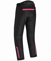 PANTALON DE MOTO PERFORADO DE VERANO PARA MUJER, CON FORRO IMPERMEABLE EXTRAIBLE Y PROTECCIONES CE