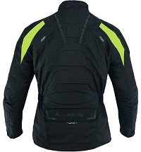 VESTE (BLOUSON) MOTEUR EN CORDURA TYPE 3/4 AVEC PROTECTIONS ET IMPERMÉABLES