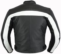 CHAQUETA DE MOTO EN PIEL CON PROTECCIONES EXTRAIBLES