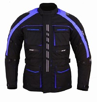 CHAQUETA DE MOTO EN CORDURA 3/4 UNISEX, IMPERMEABLE, FORRO DESMONTABLE