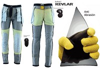 PANTALÓN VAQUERO CON REFUERZOS DE TEJIDO KEVLAR PARA MUJERES BAJITAS (158CM A 172CM) Y PROTECCIONES C.E.