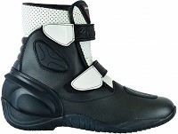 BOTAS DE MOTO EN PIEL DE CAÑA CORTA PARA MOTORISTAS, UNISEX