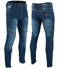 PANTALÓN VAQUERO TEJANO UNISEX DE KEVLAR CON PROTECCIONES C.E. Y ZONAS ELÁSTICAS