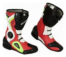 BOTAS DE MOTO EN CUERO CON PROTECCIONES, UNISEX